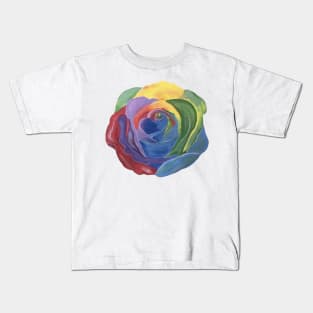 Rainbow Rose Kids T-Shirt